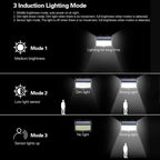 468 LED Outdoor Solar Lights with Motion Sensor 3 Lighting Modes Waterproof Solar Wall Lights for Courtyard Garage Fence Patio