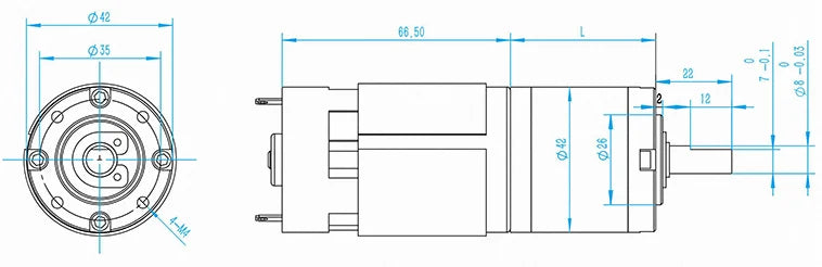 42MM 775 12V 24V DC Reducer Motor Planetary Gearbox High-Power High Torque 253KG Slow Speed Regulating Low-Speed Motor