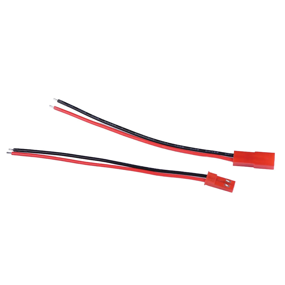 10 Pairs 20 AWG JST Plug Connector 2-Pin Male Plug Connector Cable Suitable for LED Light Strip Remote Control Toy Battery