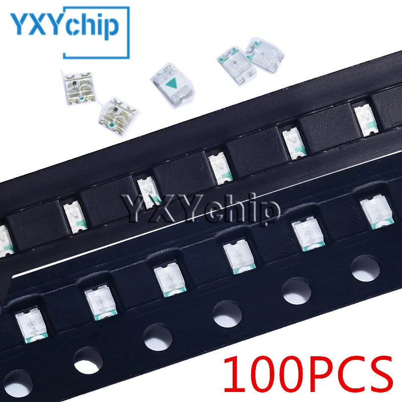 100pcs 0402 0603 0805 1206 3528 5050 5730 3020 3014 4014 SMD LED Red Yellow Green White Blue Orange Light Emitting Diode