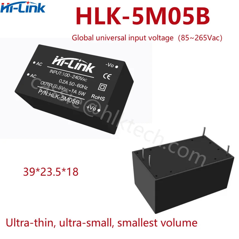 Hilink HLK-5M05B 5M05 5M03B 5M09B 5M12BB 5M24B CE Standard 9V 5W AC 220V 110V to DC Isolated Power Supply Module Manufacturer