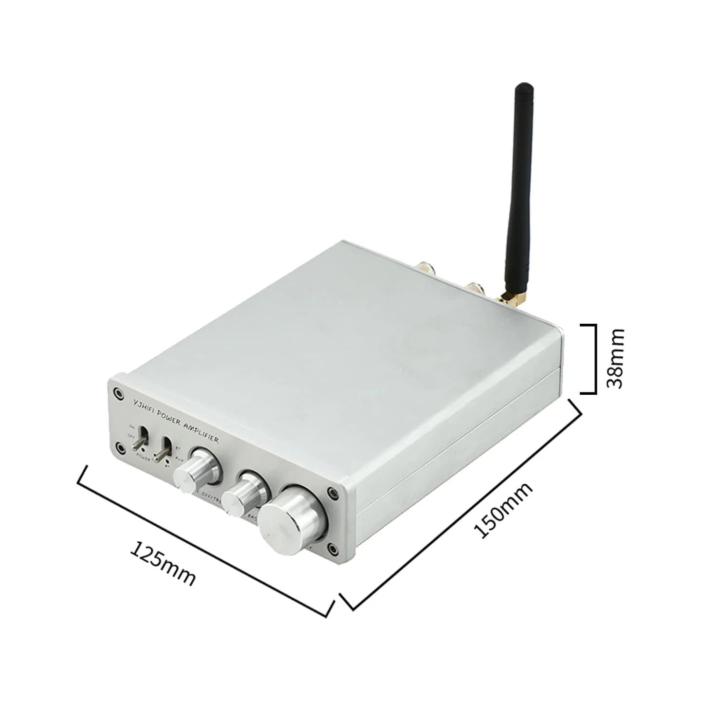 YJCO 300W×2 TPA3255 HIFI Digital Amplifier Bluetooth 5.1 SBC AAC APTX HD Decoder Bass Treble Control for Home Theater D325B