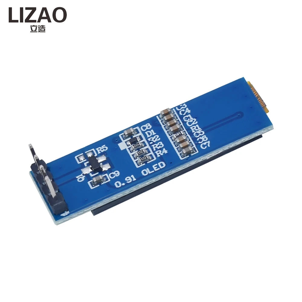 128x32 OLED Screen Module 0.91" Blue White LED LCD Display IIC I2C Communication Board