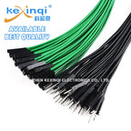 10pcs 1Pin Dupont Jumper Wire Line 20cm 2.54mm Male Female Electronic Cable For Arduino DIY Red Yellow Green Yellow Blue Black