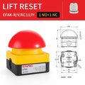 ENMG Big Mushroom Button Switch EFAK IP65 Foot Pedal Hand Tap Self-Resetting Waterproof Dustproof Emergency Stop Switch Locking