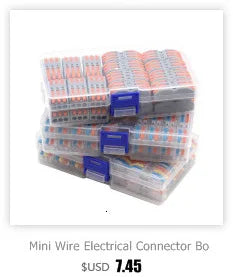 Wire Connector Mini Fast Universal Wiring Electrical Cable Conector LED Lamp Push In Terminal Block 222 SPL-62 SPL-42 Splic