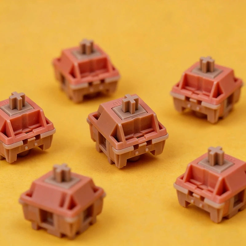 HMX Retro J Switch Clear Voice Hp Tactile Switches 5pin 36g POM Custom Mechanical Keyboard Accessories Factory Lubrication