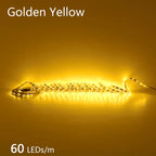 12V 24V LED Strip 2835 120LEDs/m Home Lamp Strip Pink Red Ice Blue Green Golden Yellow Orange Flexible Waterproof Soft Lamp Bar