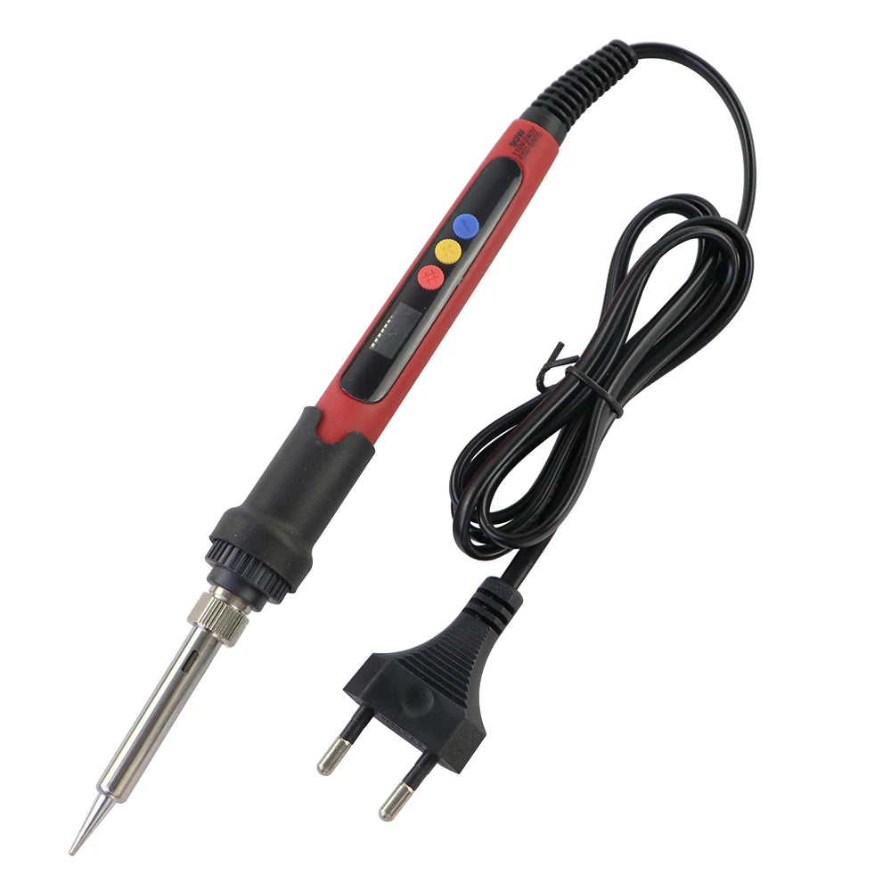 60W 80W Electric Soldering Iron LCD Digital Display Adjustable Temperature Welding Repair Tools 220V / 110V Solder Wire Tips