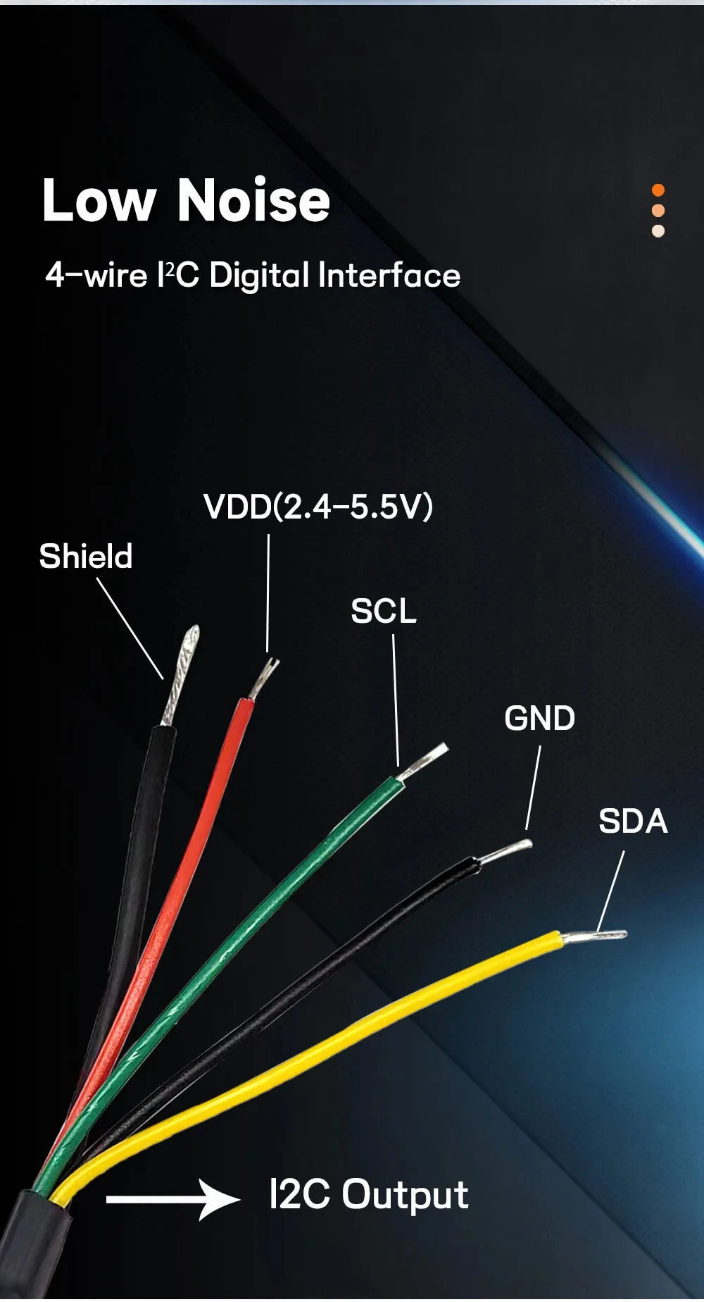 BME280 High Precision Temperature and Humidity Sensor Probe Cable 1M 2M 3M 5M Digital Sensor I2C or RS485 Waterproof Shield