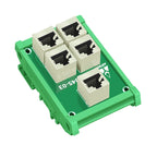 5 Port RJ45 8P8C Female Socket Adapter Pcb Board Network RJ-45 Vertical Ethernet Connector Converter