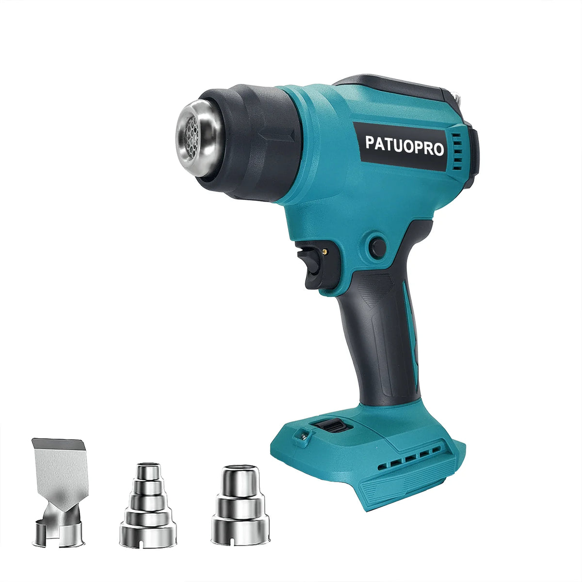 50℃ - 550℃ Portable Cordless Heat Gun Rechargeable Handheld Hot Air Gun Digital Temperature Adjustable for Makita 18V Battery