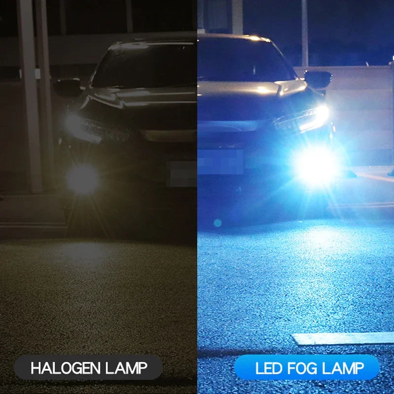 2PCS Strobe Car Fog Lamp H1 H3 H8 H11 LED 9005 HB3 9006 Hb4 H7 Auto Daytime Running Light Flash Driving Bulb White