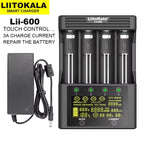 NEW LiitoKala Lii-600 Battery Charger For Li-ion 3.7V NiMH 1.2V battery Suitable 18650 26650 21700 26700 16340 14500 AA AAA