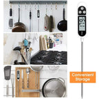 Digital Kitchen Thermometer Digital Temperature MeasuringTool for Meat Electronic Food Thermometer LCD Display Food Thermometer