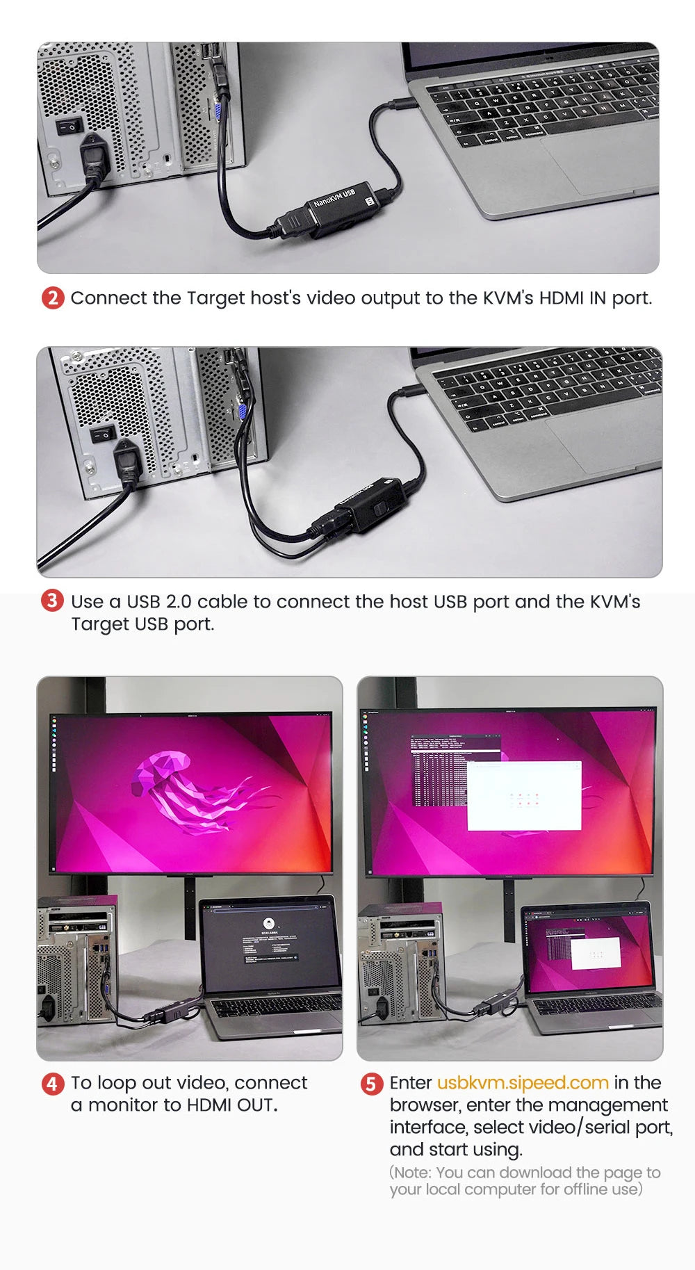 NanoKVM Series Sipeed Options Nano KVM-Lite/FULL/USB PCIe Nano RISC-V Mini Remote Power/OS Control For Raspberry Pi