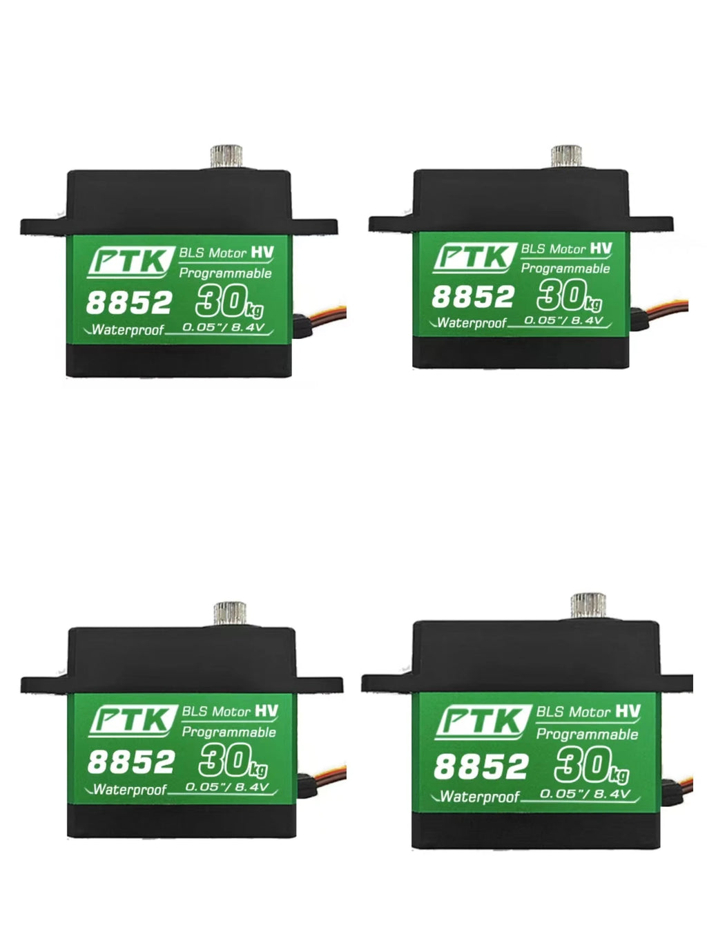 PTK Servo 8.4V 30kg 40kg High speed0.05 brushless RC servo motor Waterproof 1/8 1/10 1/12 scale automotive fixed wing robot 180°