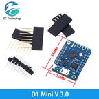D1 Mini ESP8266 ESP-12F CH340G V2 USB For WeMos Data Logger WIFI Development Board V3.0 NodeMCU Lua DHT22 AM2302 WS2812 RGB