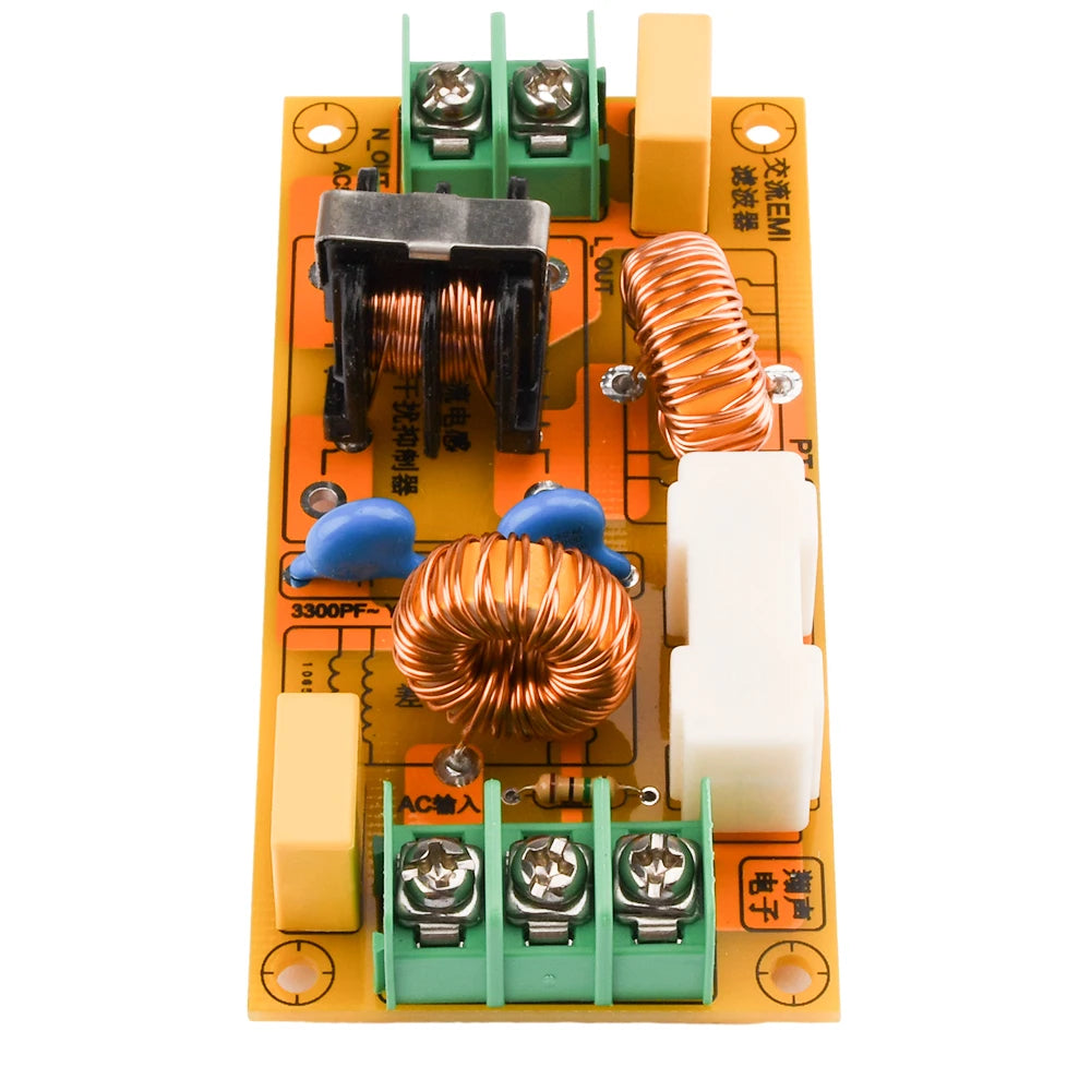 Power Supply Filter EMI High Frequency Filter EMI Power Filter AC110-220V 2A 4A 10A 20A Filtering Board