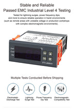 STC-8080A+ Digital Temperature Controller Thermostat Switch for Freezer Refrigerator Cold Storage Cooling Defrost Display