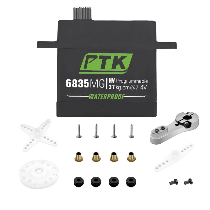 PTK servo Metal gear 20Kg 30Kg 35Kg 40Kg High speed servo Digital servo fixed wing servo 1/8 1/10 RC car programmable servo