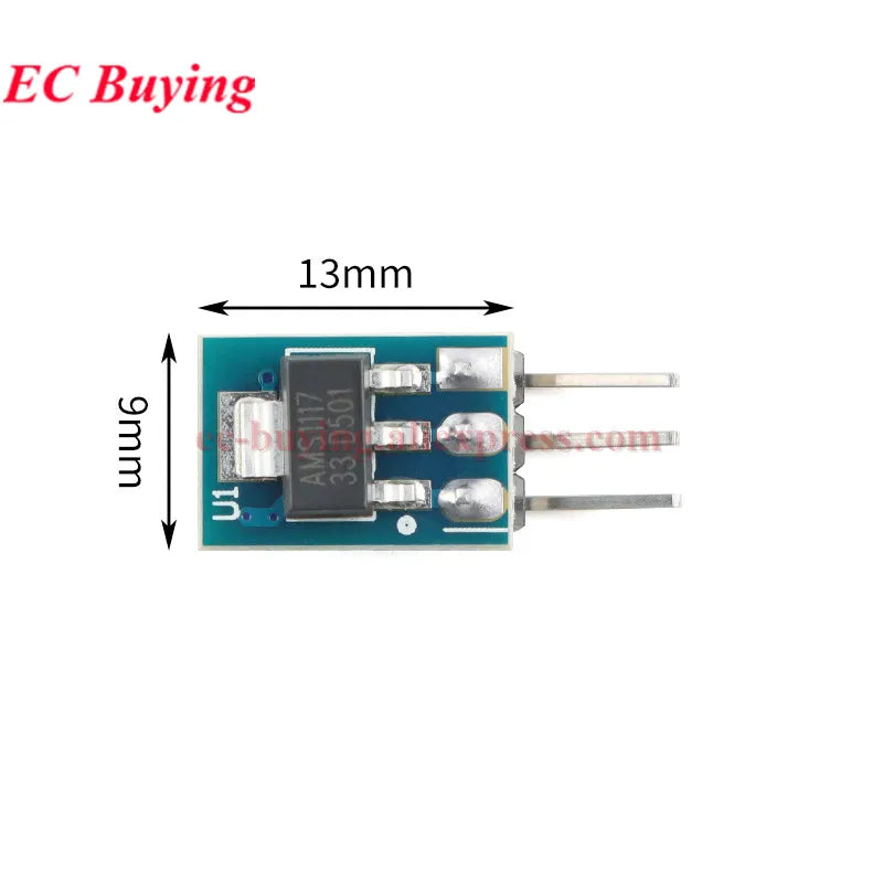 100Pcs/1pc AMS1117 3.3V 5V Power Supply Module AMS1117-3.3 AMS1117-5.0 LDO Linear Voltage Regulator Board 800mA PCB