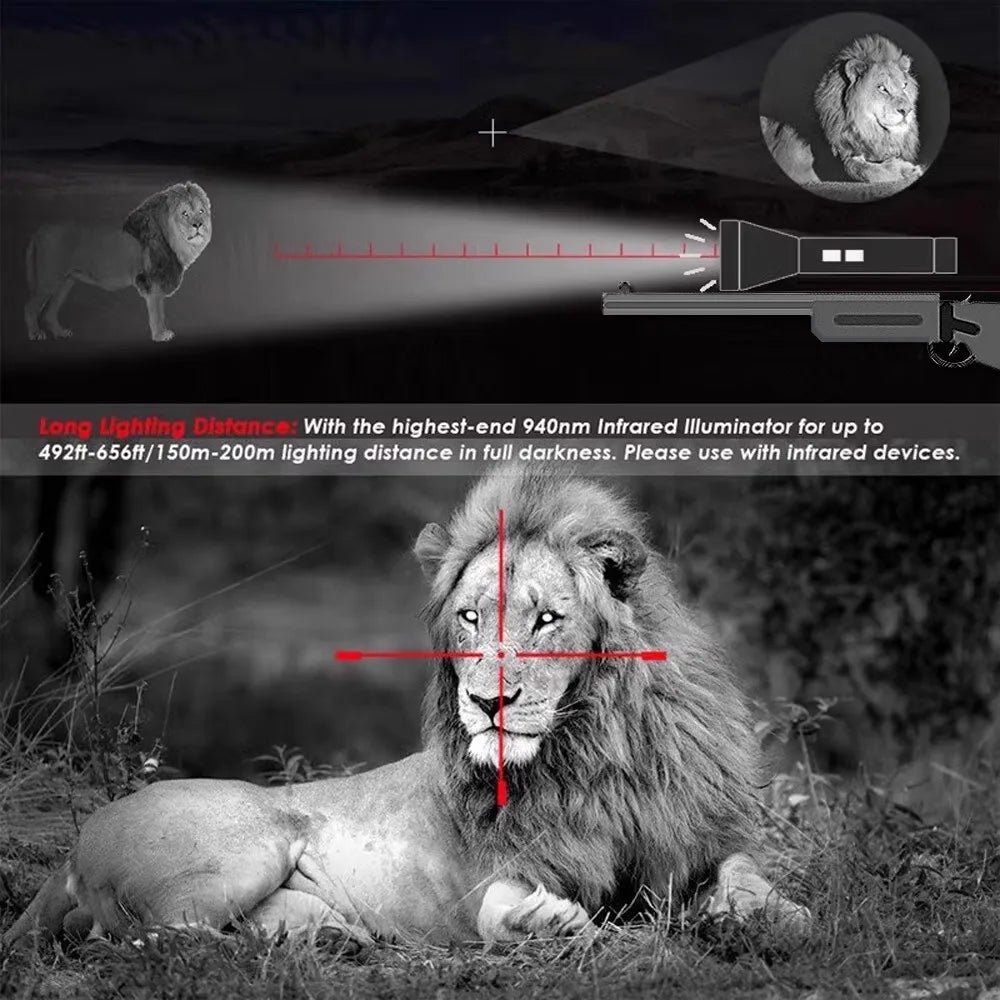 Infrared Complement 7W VCSEL 850nm/940nm Zoom Infrared Flashlight with Mute Adjustable Power 810nm IR Light