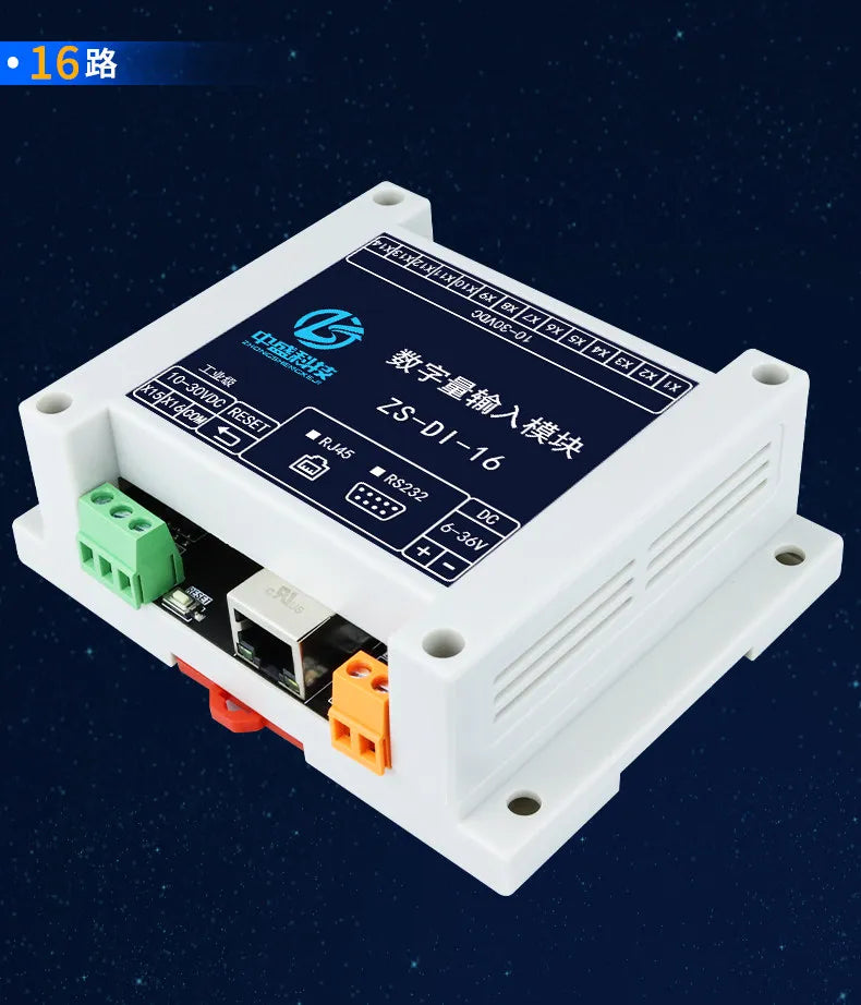 CAN WIFI Digital IO Ethernet Expansion Module Control Board RS485/232 ZS-DI-16 Isolated PNP NPN MODBUS RTU Module