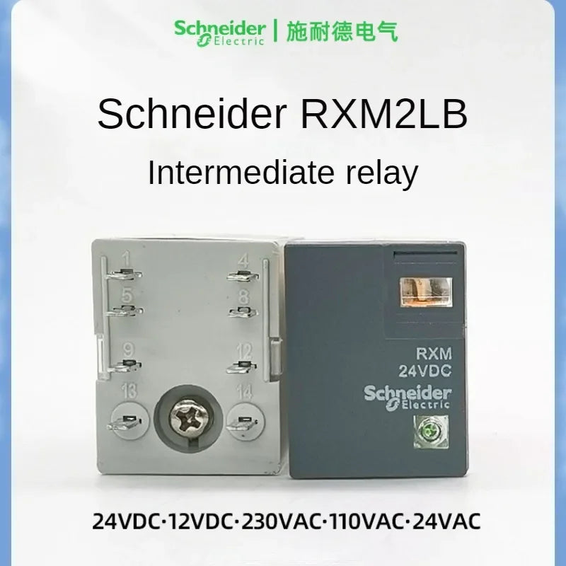 Schneider RXM2LB2BD Intermediate Relay DC24V AC Contactor 8 Feet and 14 Feet RXM4LB2P7 230VAC