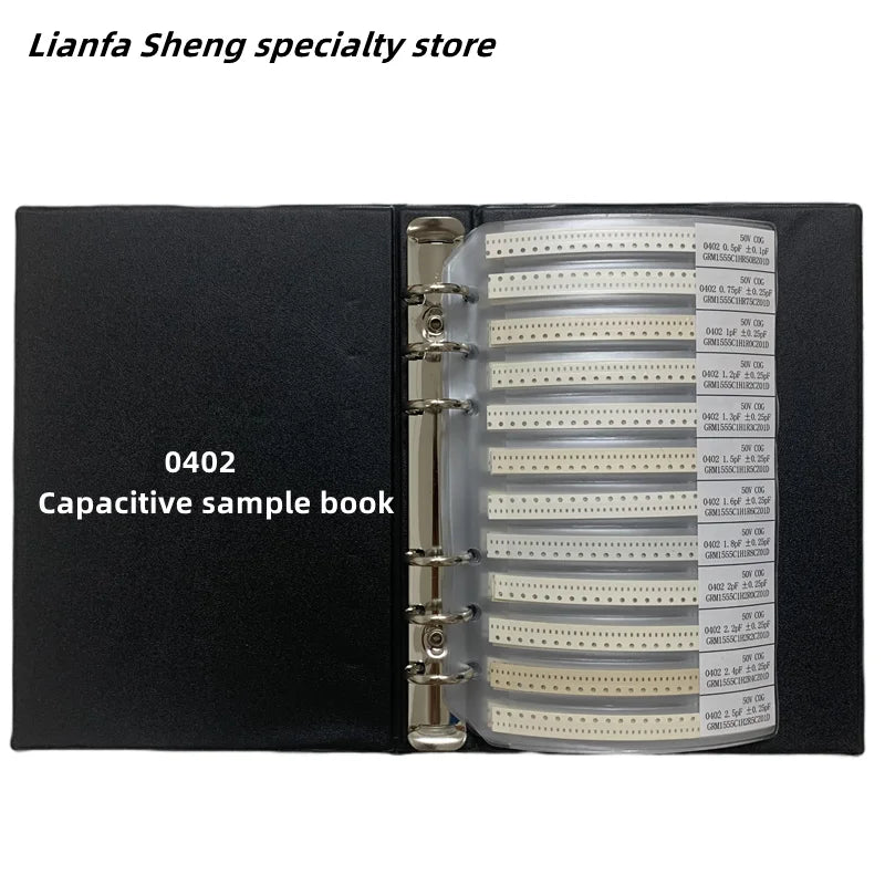 Capacitors Kit SMD  Capacitor Sample Book 01005  0201 0402 0603 0805 1206 Chip Assortment Pack 51/80/90/92values 25 50 pcs
