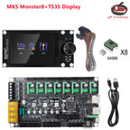 3D Printed Accessories Makerbase MKS Monster8 V2 32Bit Control Board 3D Printer Parts TMC2209 A4988 for Voron VS Spider Octopus