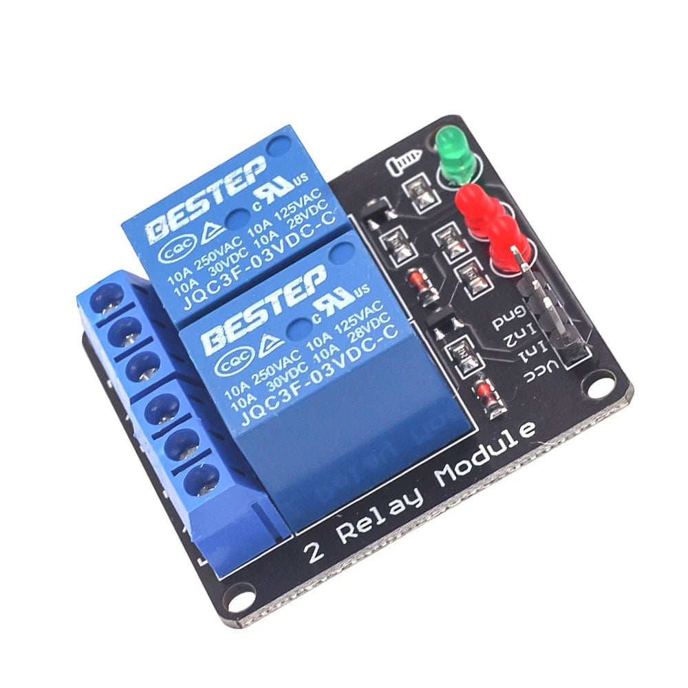 3V 3.3V 1/2/4 Channel Relay Module Low Level Trigger Liluminated Relay with Lamp Relay Output 4 Way Relay Module Power Supply
