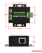 RS485 To Ethernet（US）Converter Easy To Use High Speed Low Power Upgradable For RS485 To ETH
