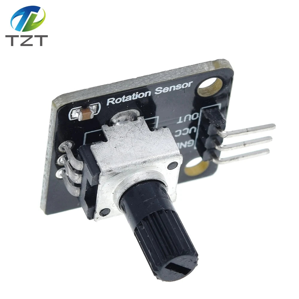 TZT Rotary Potentiometer Analog Knob Module For Raspberry Pi Arduino Electronic Blocks RV09 Rotary encoder for arduino