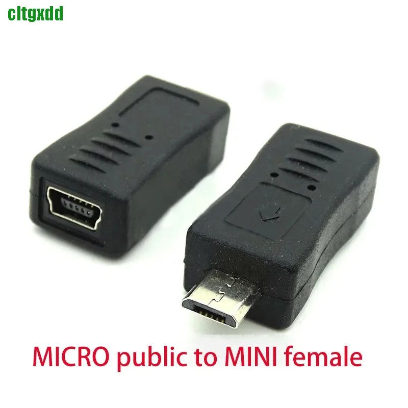 Cltgxdd USB 2.0 Adapter Mini 5P to A Male Female Micro to USB Android Data Side T Port Converter Selector Connector