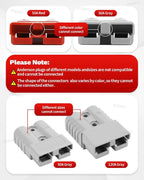 Multifunctional 50A Anderson Style Plug Connector DC Power Accessory For Car RV Solar Panel Battery Charger Power Tool