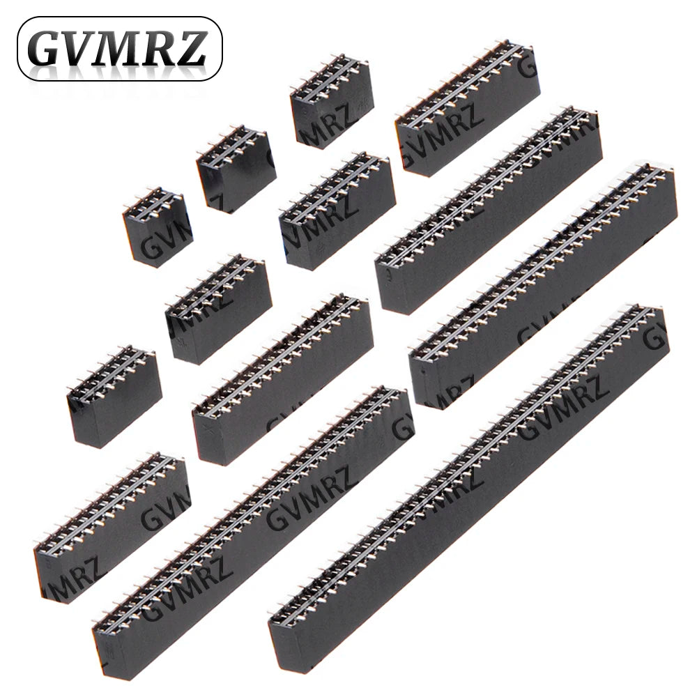 10PCS SMT 2.54mm Double Row Female Breakaway PCB Board Pin Header socket Connector Pinheader 2 * 3/4/5/6/7 2x3PIN-2X40PIN