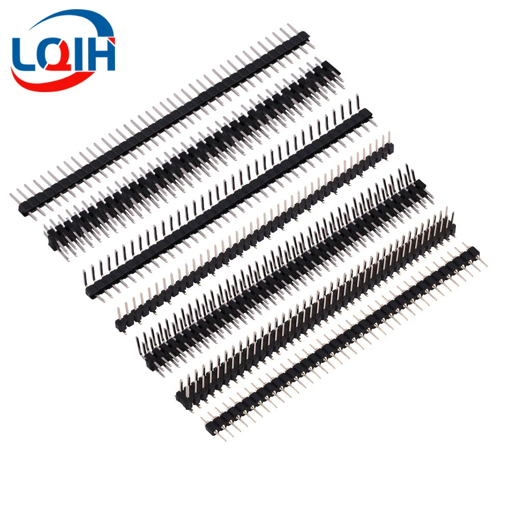 10CS Pitch 2.0mm 1x40 2x40 Pin Single Double Row Right Angle Straight SMT SMD Round Male Header Connector