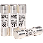 ETEK Solar DC 1000V PV Fuses 15A 20A 25A Ceramic GPV Fuse  10x38mm for Solar System Protection EKFL-10D