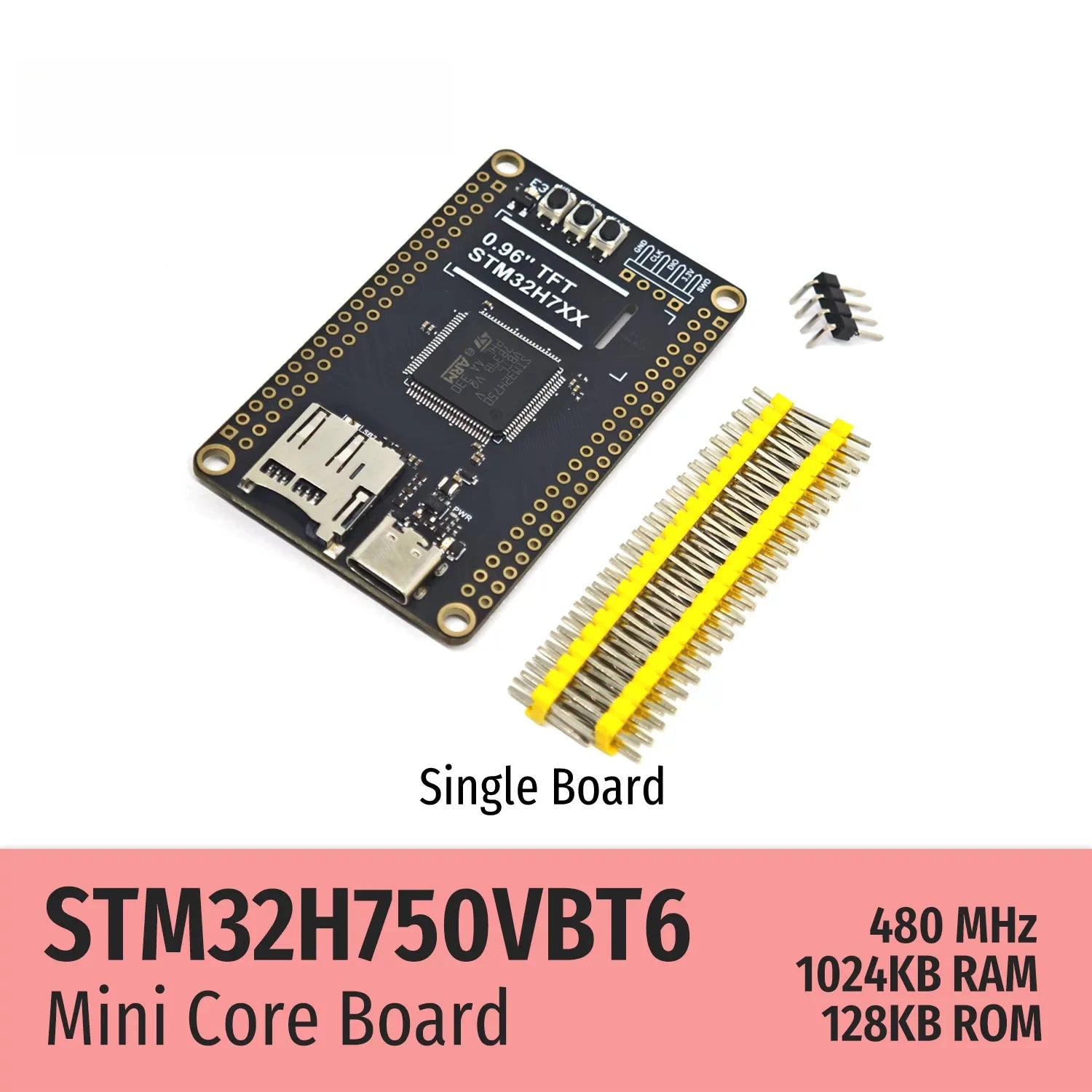STM32H750VBT6 Development Board - ARM Microcontroller Core Board, STM32H7 Minimum System Board for Embedded Projects