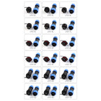 LP/SP21 Nut/Flange/Docking Waterproof Connector Welding Free 2/3/4/5/6/7 Pin IP68 Outdoor Female Plug Male Socket Screw Wiring