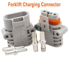 Pair Of FOR Anderson 50 Amp 600V 6 Grey Forklift Cable Power Connectors Good Electrical Conductivity Easy To Connect Tool