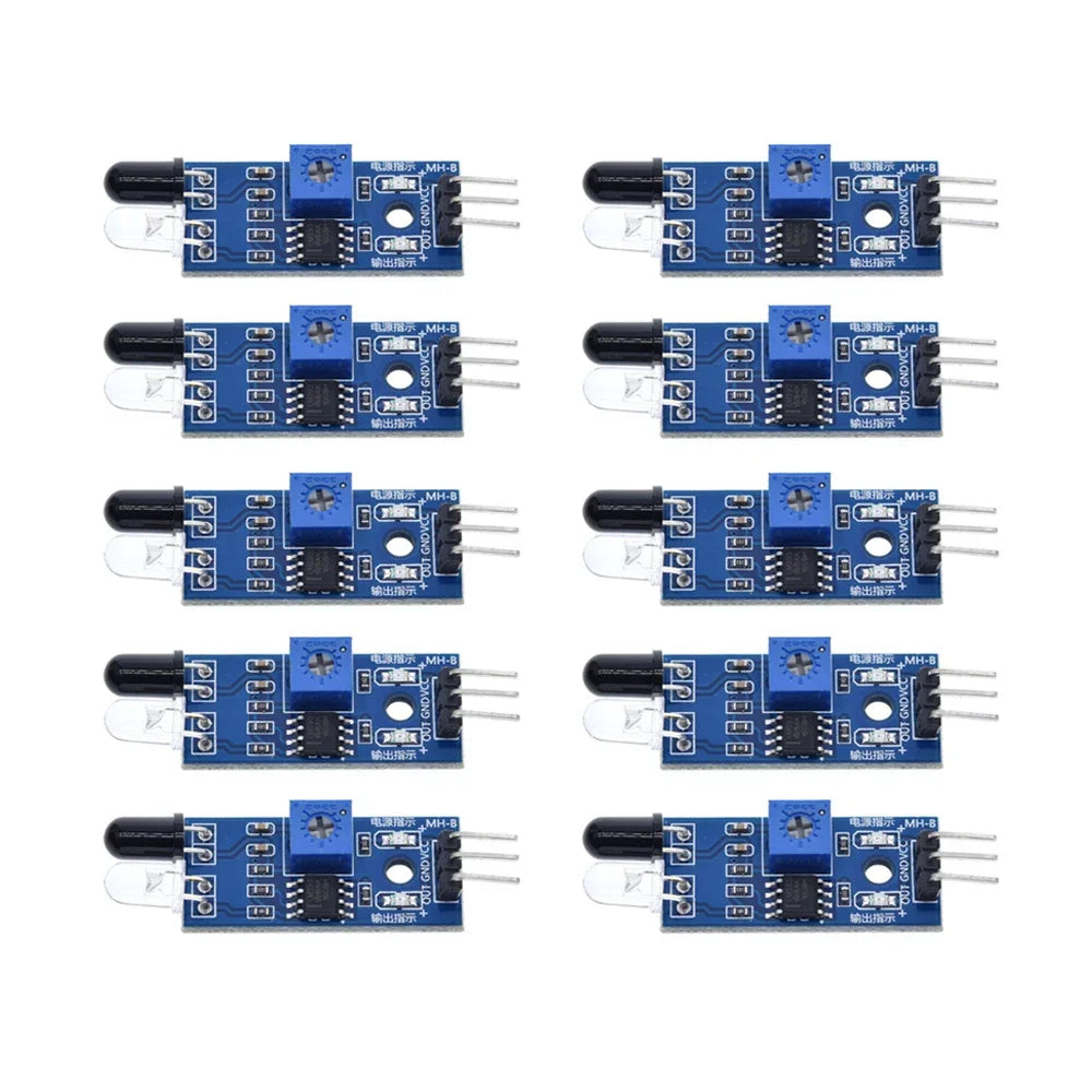1-100pcs IR Infrared Obstacle Avoidance Sensor Module for Arduino Diy Smart Car Robot Reflective Photoelectric 3PIN
