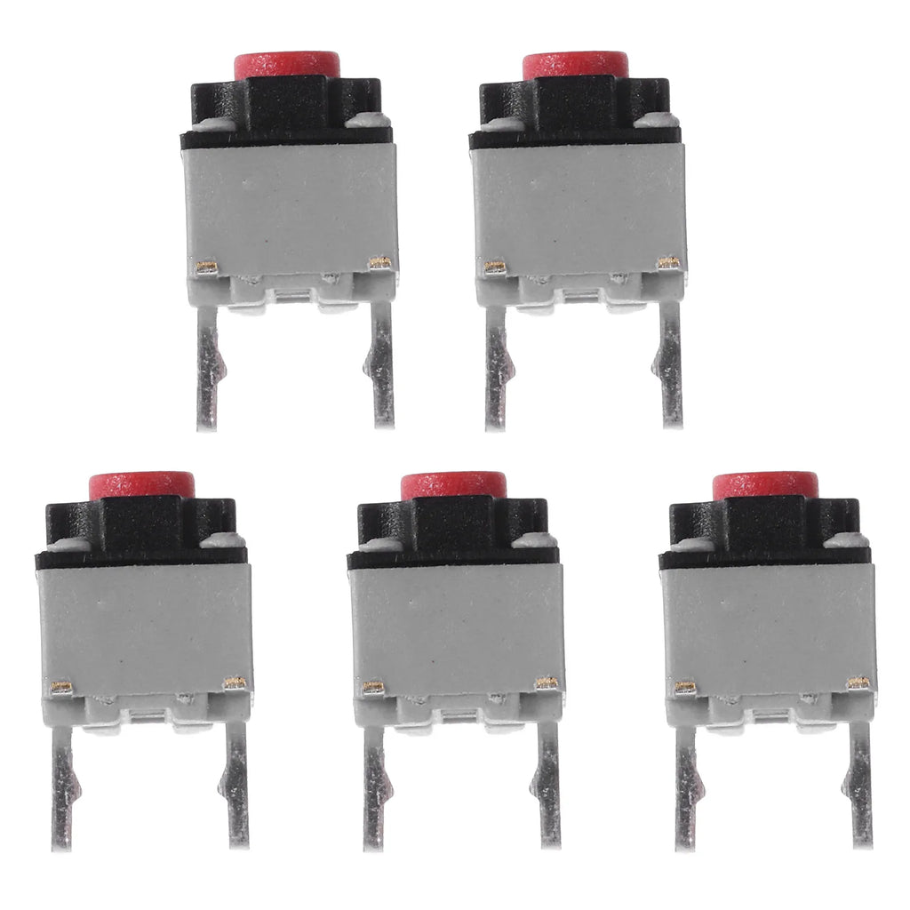 5Pcs Silent Micro Push Button Switch 6x6x7.3mm Ultra Quiet Tactile for Electronics Control Panels
