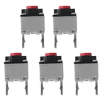 5Pcs Silent Micro Push Button Switch 6x6x7.3mm Ultra Quiet Tactile for Electronics Control Panels