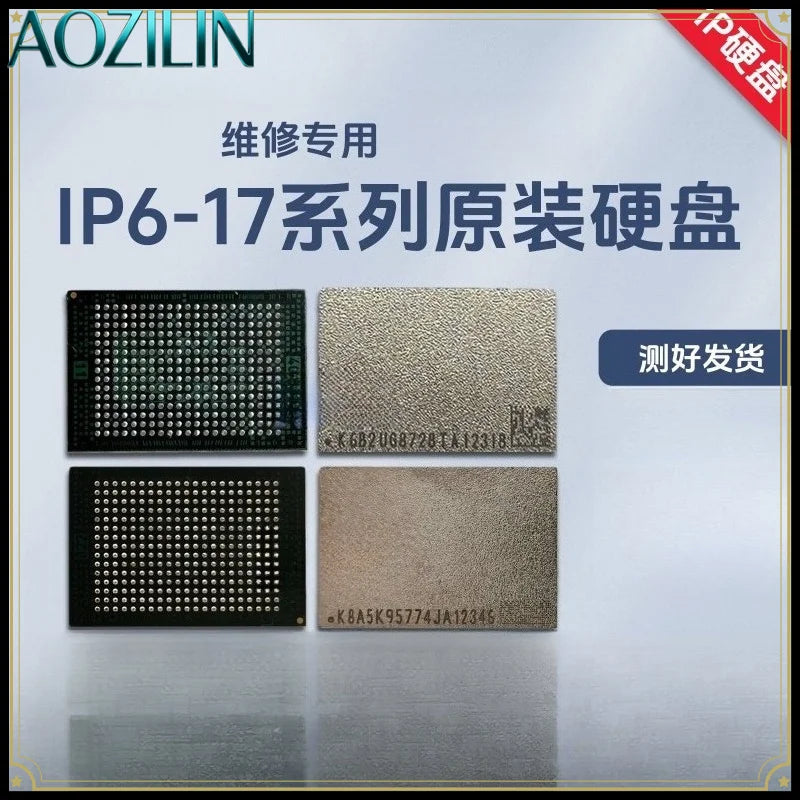 NAND Flash Storage Chip 256G 512G 1TB for Phone Repair,Compatible with 7P X XR XS Max 12‑17 Pro Max Replacement Memory IC