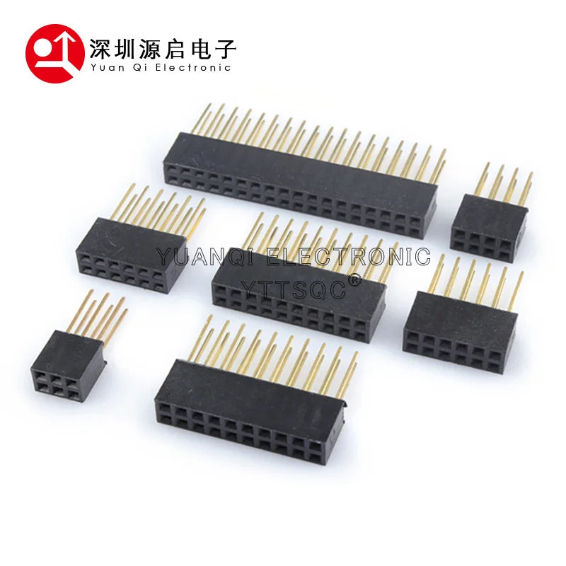 2.54mm Single Double Row Female Socket 1X5/6/8/10/15/16/40 2X3/4/20/18/40 Long pins PC104 11mm PCB Board Pin Header For Arduino