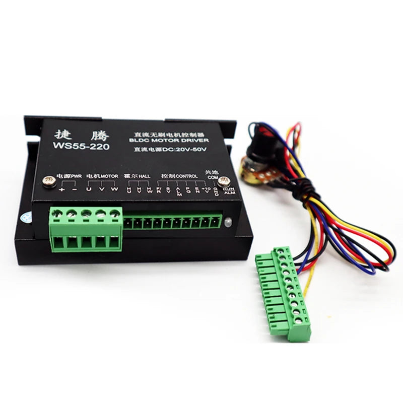 Brushless spindle 48V 500w ER11 Brushless DC Spindle Motor Driver Built in HALL sensor With 55MM Clamp Bracket