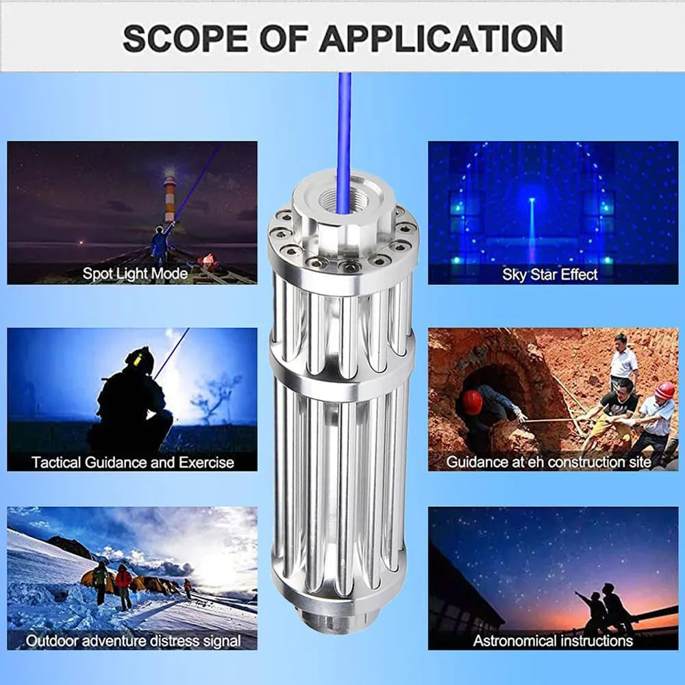 High power 017 Laser Pointer Transform Pattern Single-Point Adjustable Focus Laser Light Guide Finger Star LED Sales Pen