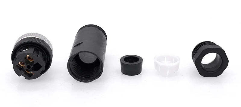 1Pc M12 Sensor Connector Waterproof Straight Angle Male Female Screw Threaded Plug Coupling 3 4 5 8 Pin